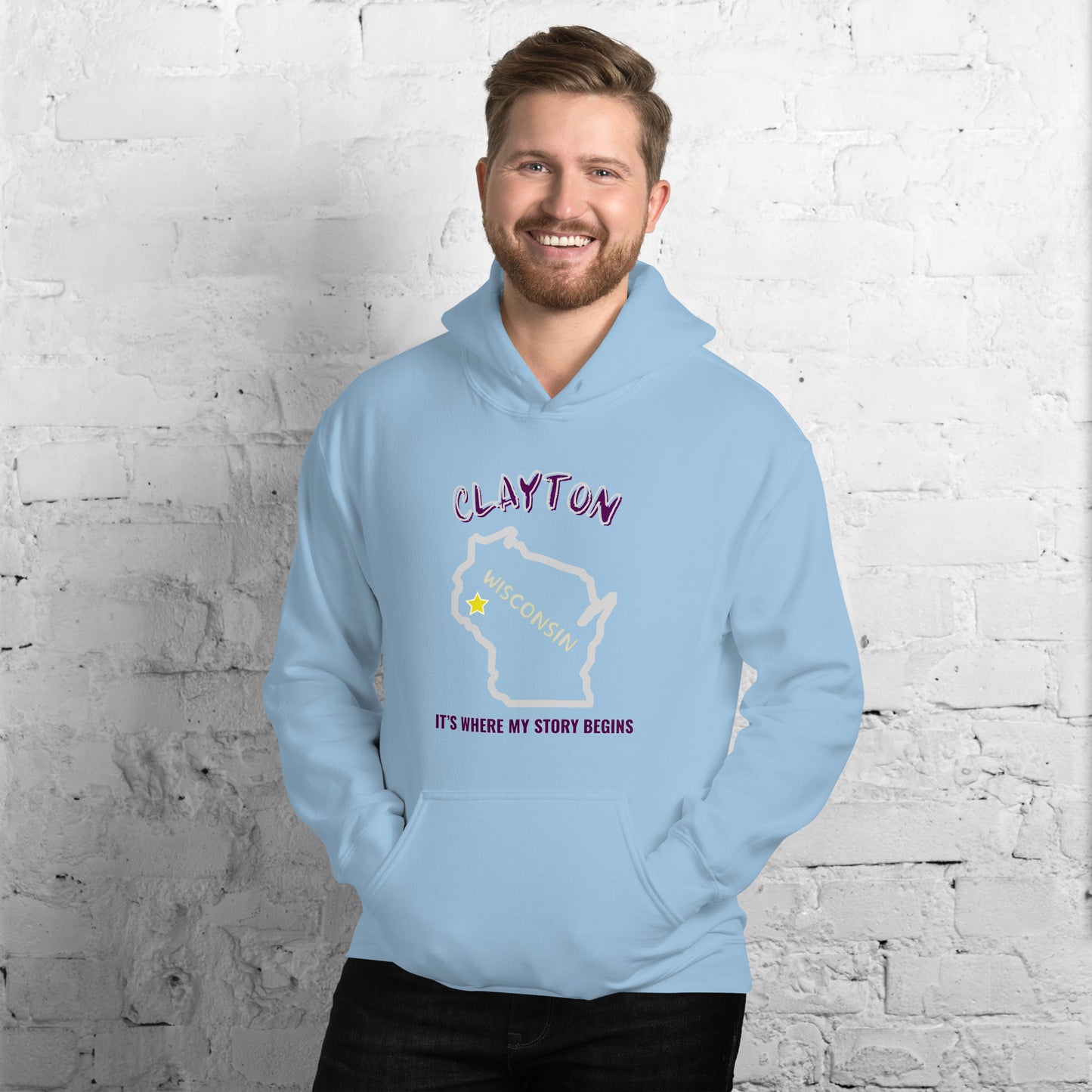 Clayton, Where My Story Starts Unisex Hoodie