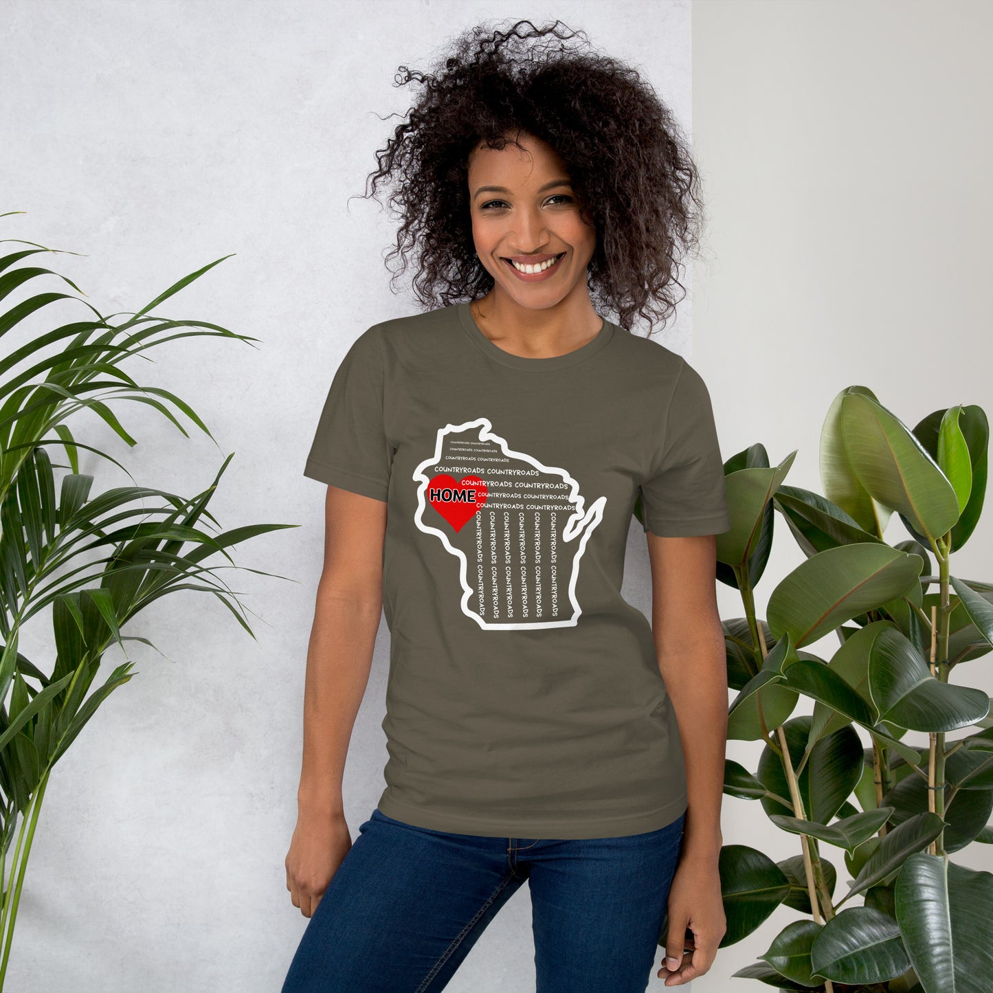 Country Roads Take Me Home Unisex t-shirt