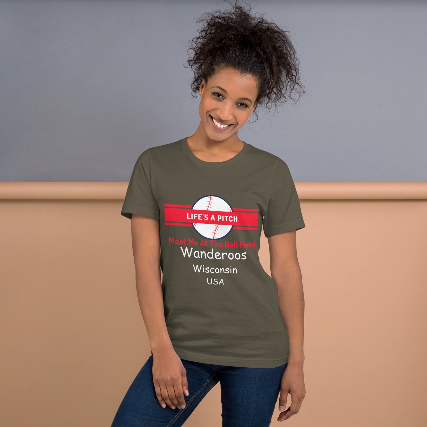 Wanderoos "Life's A Pitch" Unisex t-shirt
