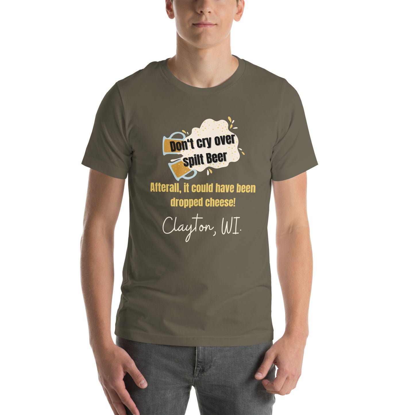 Clayton Spilt Beer Unisex t-shirt