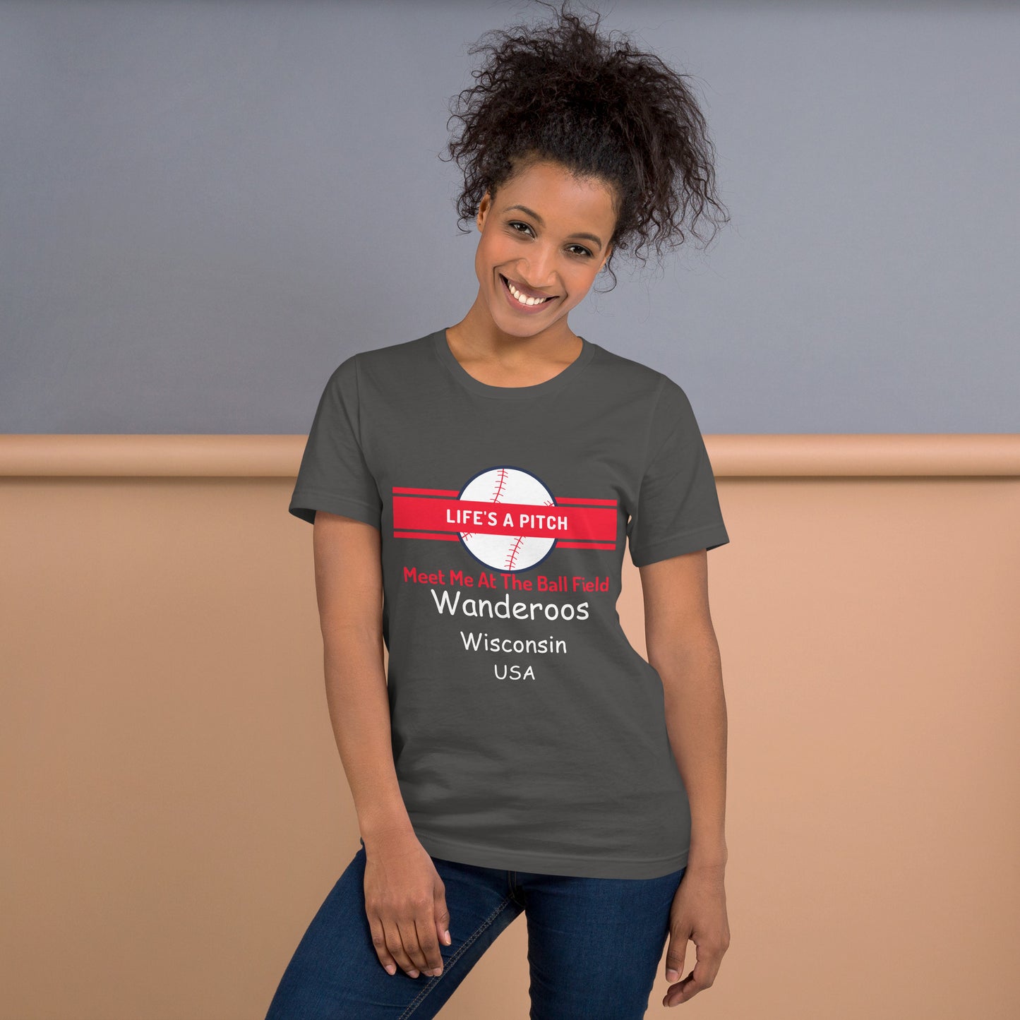 Wanderoos "Life's A Pitch" Unisex t-shirt
