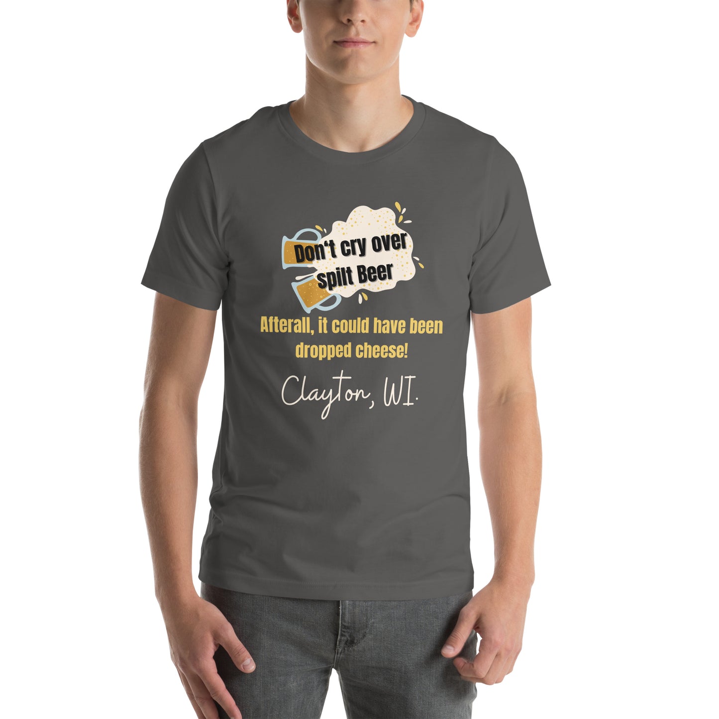 Clayton Spilt Beer Unisex t-shirt