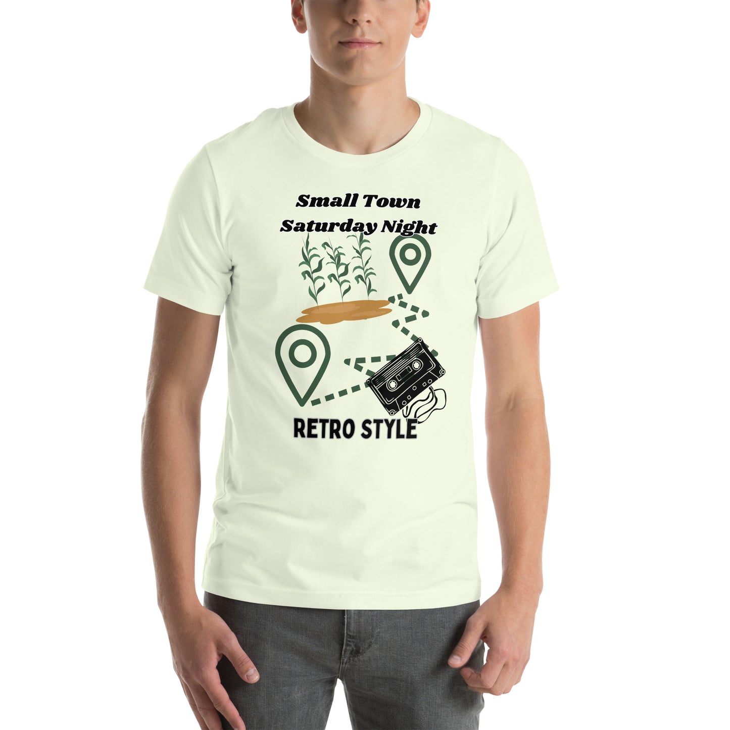 Small Town Retro Style Unisex t-shirt