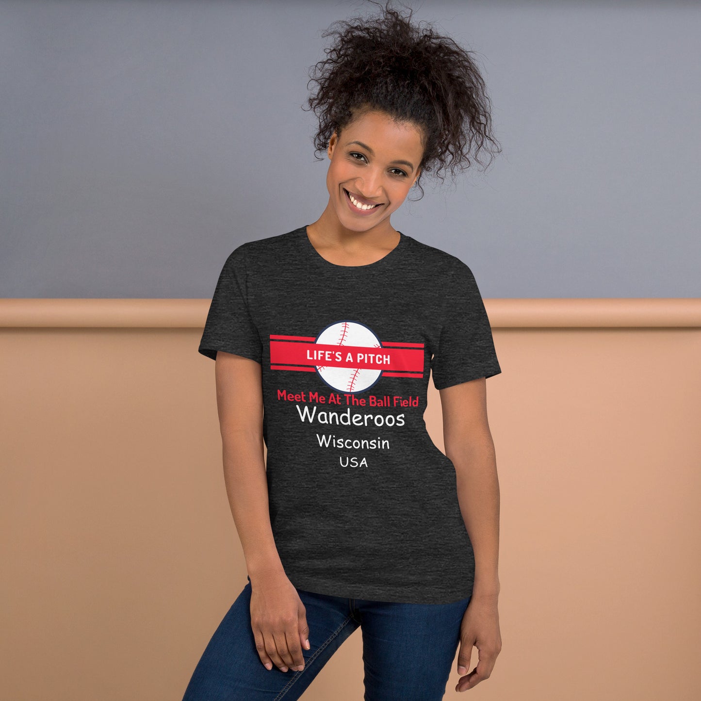 Wanderoos "Life's A Pitch" Unisex t-shirt