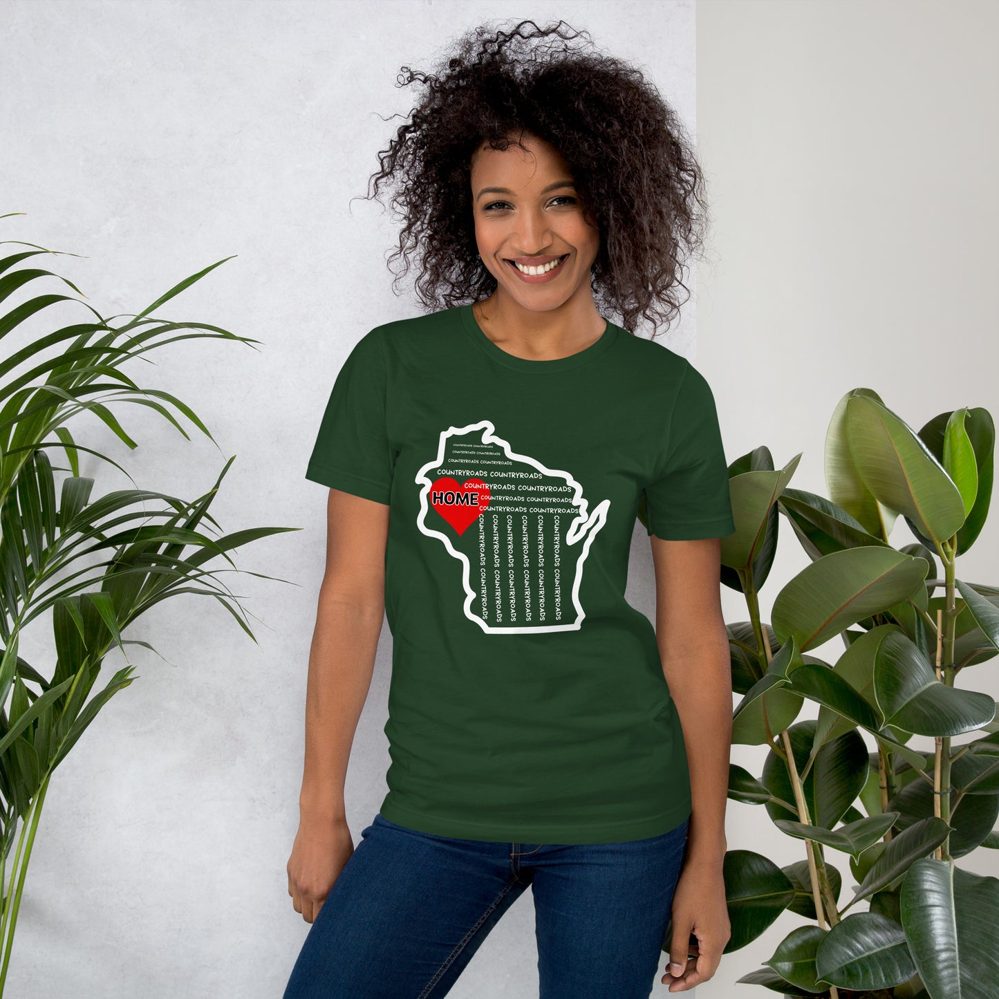 Country Roads Take Me Home Unisex t-shirt