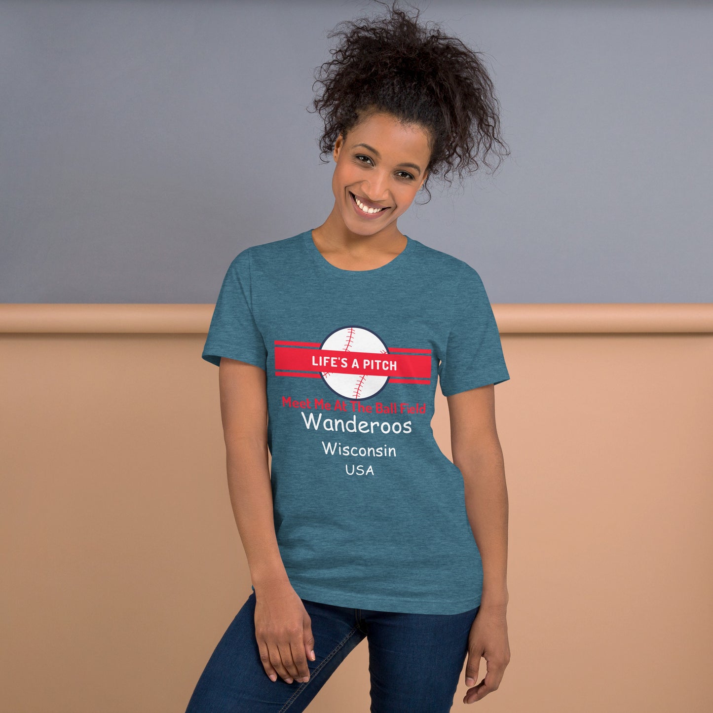 Wanderoos "Life's A Pitch" Unisex t-shirt