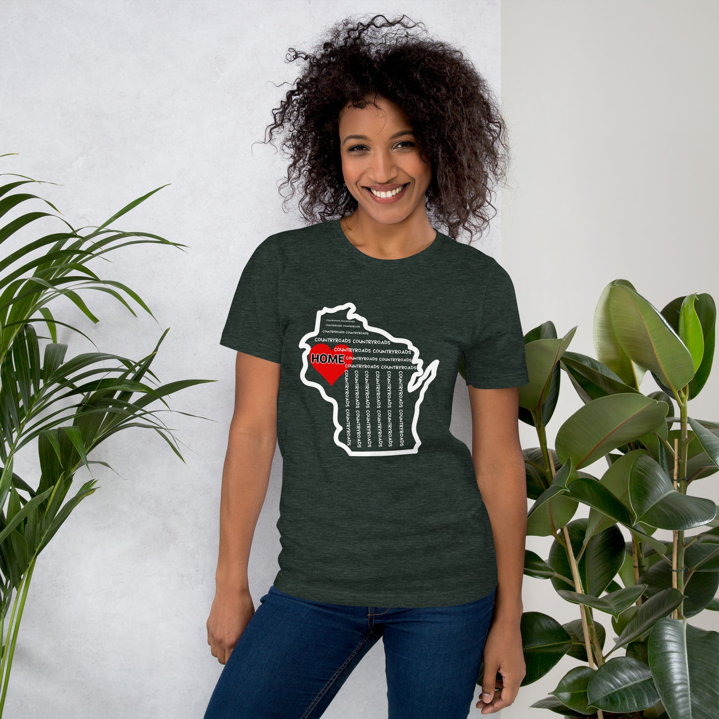 Country Roads Take Me Home Unisex t-shirt