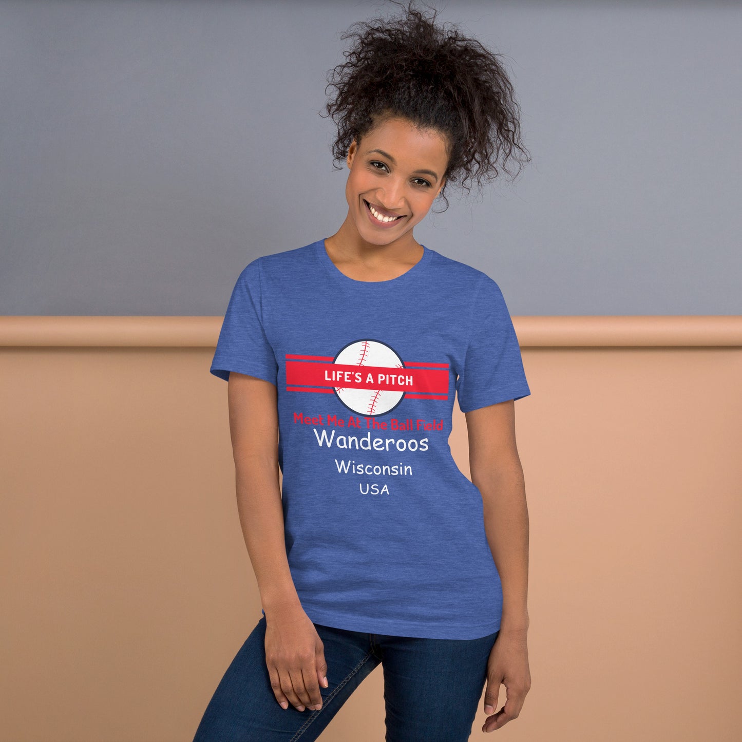 Wanderoos "Life's A Pitch" Unisex t-shirt