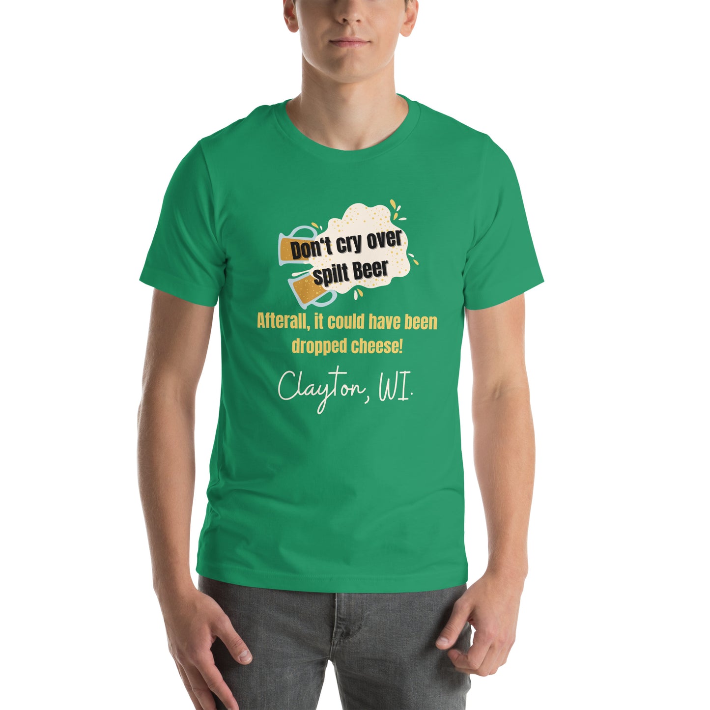 Clayton Spilt Beer Unisex t-shirt