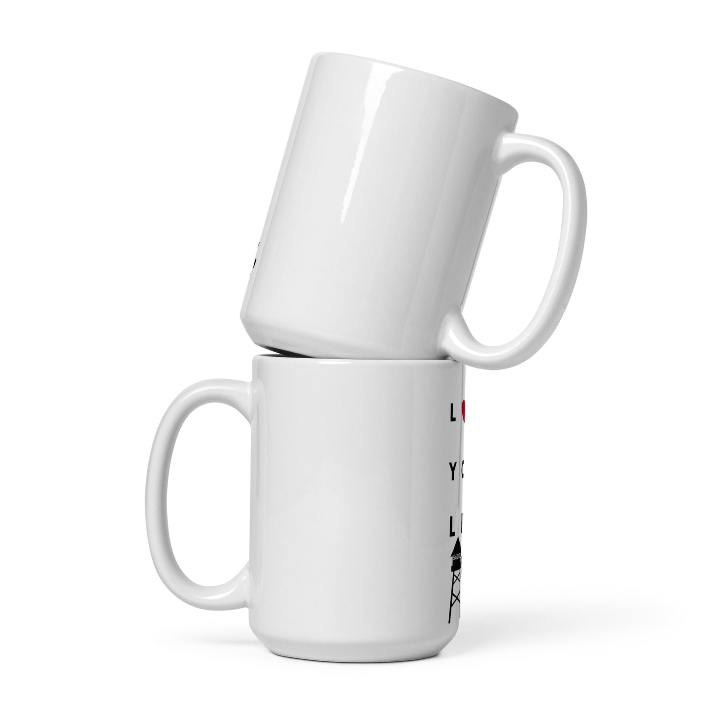 Amery Love Your Life White glossy mug