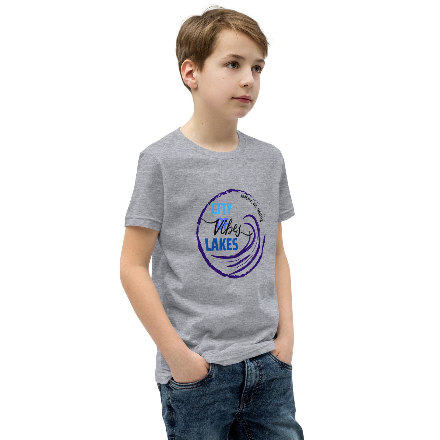 City of Lakes Vibes Youth Short Sleeve T-Shirt