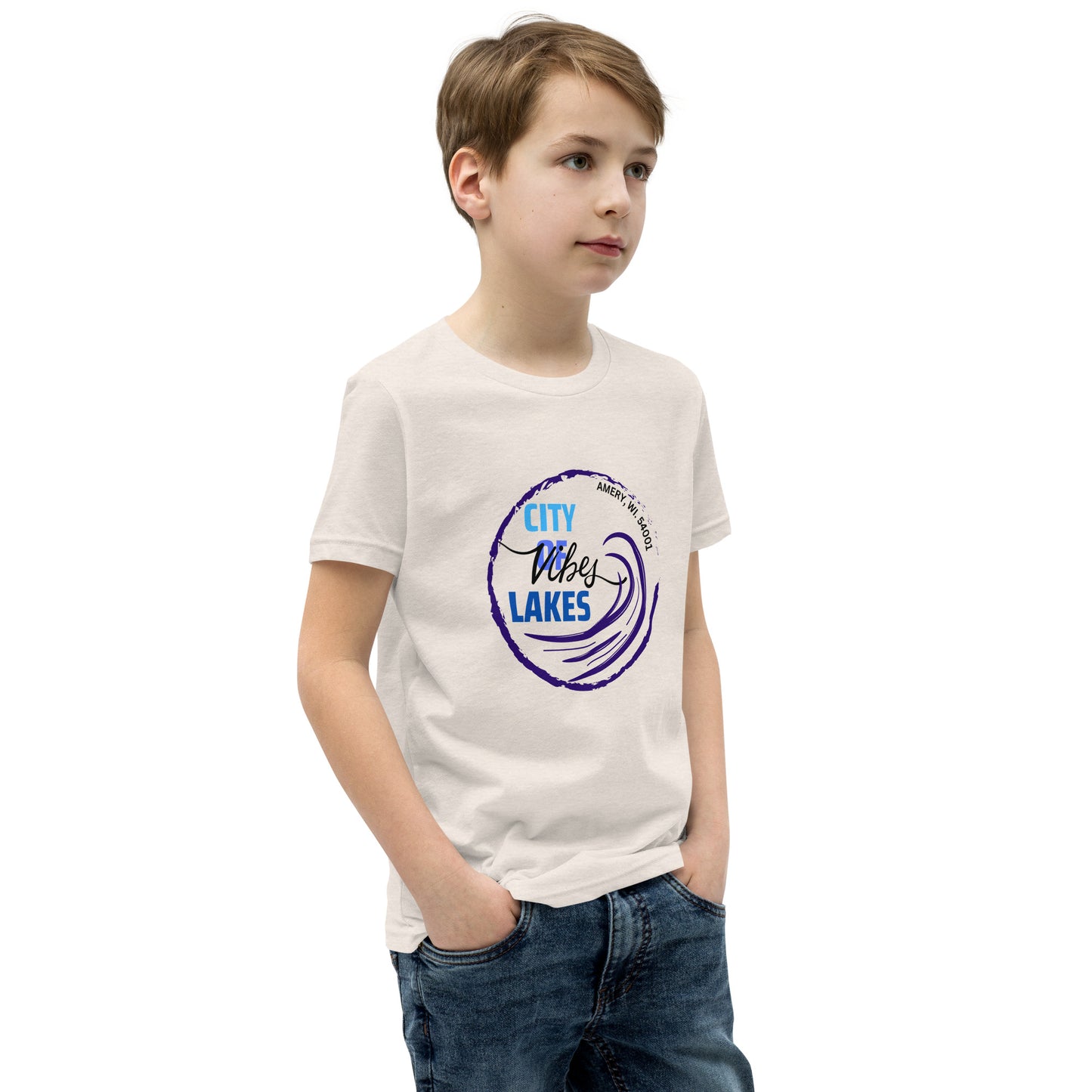 City of Lakes Vibes Youth Short Sleeve T-Shirt