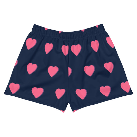 "Fell In Love In A Small Town" Women’s Recycled Athletic Shorts