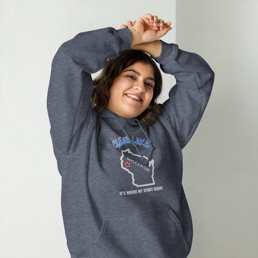 Clear Lake, Where My Story Starts Unisex Hoodie