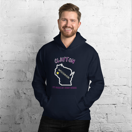 Clayton, Where My Story Starts Unisex Hoodie