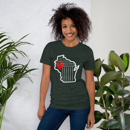 Country Roads Take Me Home Unisex t-shirt