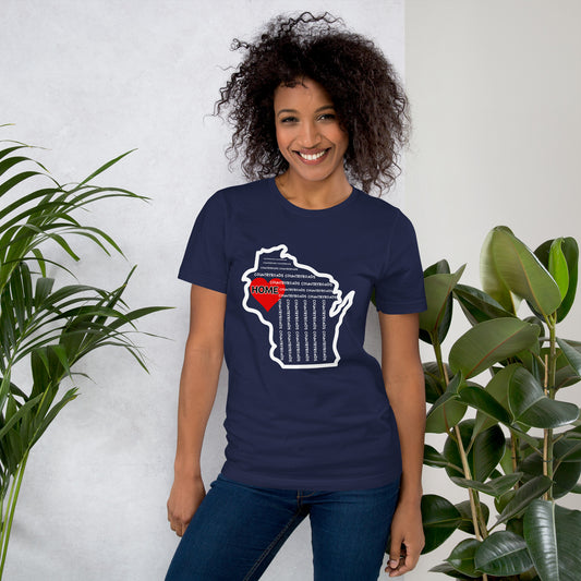 Country Roads Take Me Home Unisex t-shirt