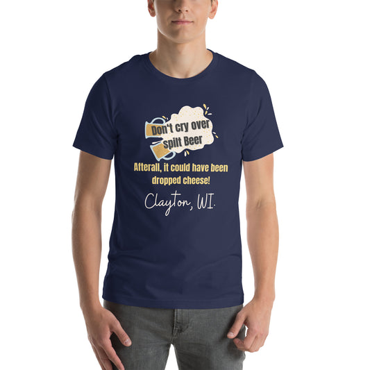 Clayton Spilt Beer Unisex t-shirt